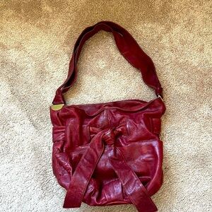 Kooba Red boho Leather shoulder purse